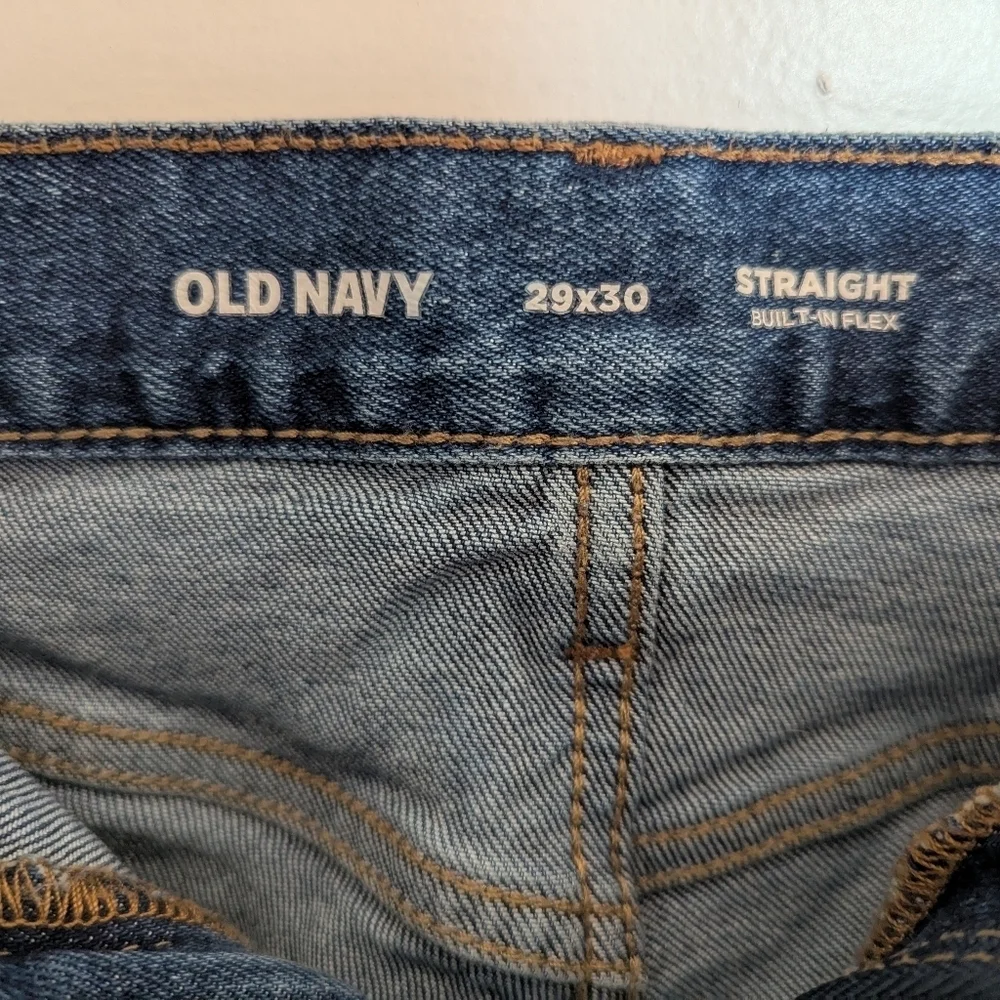 Old Navy Men's Jeans in Deep Blue Size 29x30 Straight Fit